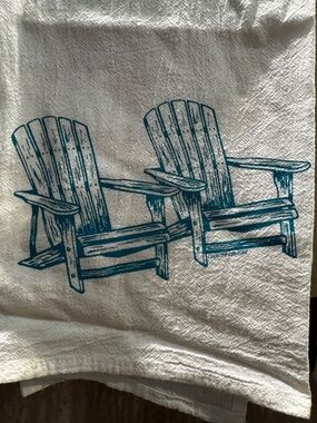 Counter Couture Adirondack Chair Coastal Kitchen Tea Towels – Set of 2